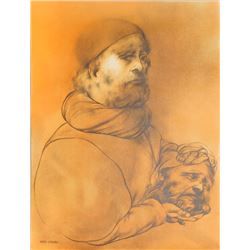 Rafael Coronel, Portrait XVII, Galeria de Arte Misrachi, Offset Lithograph