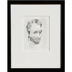 Salvador Dali, Van Gogh, Restrike Etching