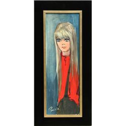 Pierre Durrieu, Boy, Oil Painting