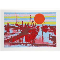 Max Epstein, Freeport Fishing Boats, Serigraph