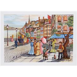 Ari Gradus, Afternoon Stroll, Lithograph