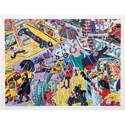 Red Grooms, Blewy, Serigraph