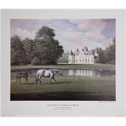 Richard Stone Reeves, Grey Dawn at Chateau du Mesnil, Offset Lithograph