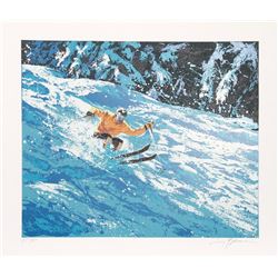 Harry Schaare, Skiing II, Serigraph