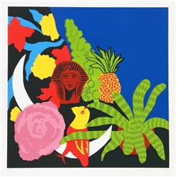 Hunt Slonem, Brussel Sprouts, Serigraph