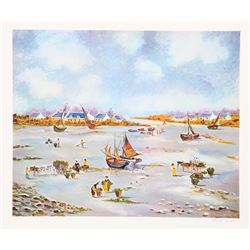 Claude Tabet, Dry Dock, Lithograph