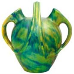 Flask with double ball variation, Zsolnay, around 1900 