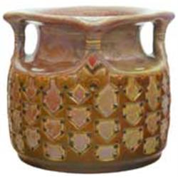 Vase with four handles, Zsolnay, around 1906 