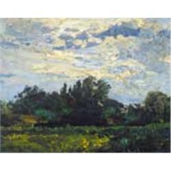 Hugó Scheiber (1873-1950) - Whirling clouds