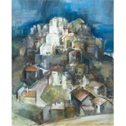 Vilmos Aba-Novák (1894-1941) - Sicilian provincial town