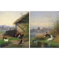 Fritz Lange (1851-1922) - Duck-pond, 1889