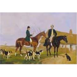 B. Bachmann Hohmann (middle of the 19th century) - Preparing for the hunting, 1863