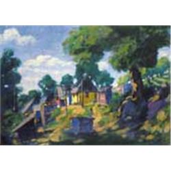 Géza Kádár (1878-1952) - Coloured houses, 1924