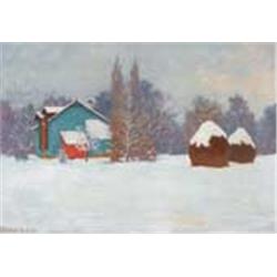 Samu Börtsök (1881-1931) - Winter landscape 