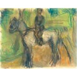 Béla Czóbel (1883-1976) - Rider, 1933