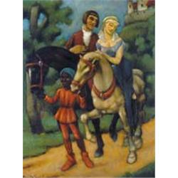 Sándor Basilides (1901-1980) - Courting