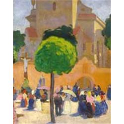 Árpád Darvas (1927 -    ) - The main square in Kecskemét