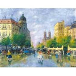 Antal Berkes (1874-1938) - After raining