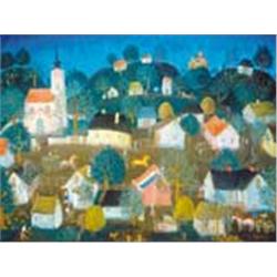 István Pekáry (1905-1981) - Village, 1969