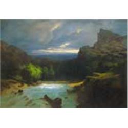 Károly Telepy (1828-1906) - Mountainory landscape, 1876