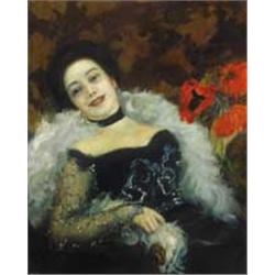 István Csók (1865-1961) - Parisian lady, 1902