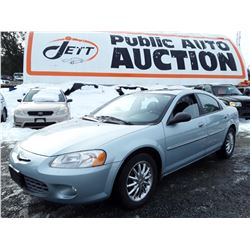 B1 --  2002 CHRYSLER SEBRING LXI , Blue , 135829  KM's