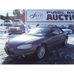 A9 --  2003 CHRYSLER SEBRING LXI , Grey , 179296  KM's