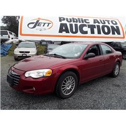 D4 --  2006 CHRYSLER SEBRING , Red , 135735  KM's