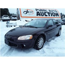 A6 --  2003 CHRYSLER SEBRING LXI , Red , 144875  KM'S