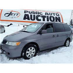 F2 --  2001 HONDA ODYSSEY EX , Grey , 232014  KM's