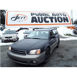 F3 --  2001 SUBARU LEGACY OUTBACK , Green , 126,351 MILES  KM's