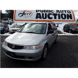 A10 --  2002 HONDA ODYSSEY LX , Grey , 213714  KM's