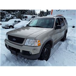 I2 --  2002 FORD EXPLORER XLT , Brown , 220064  KM's