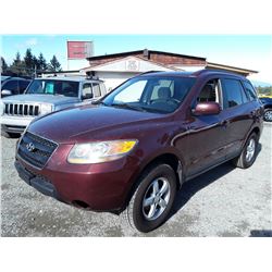 J4 --  2009 HYUNDAI SANTA FE GL , Red , 176067  KM's