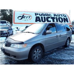 L4 --  2003 HONDA ODYSSEY EX , Brown , 296228  KM's