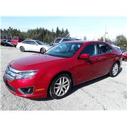 I6 --  2011 FORD FUSION  , Red , 239135  KM's