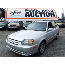 M5 --  2005 HYUNDAI ACCENT GT , Grey , 179299  KM's