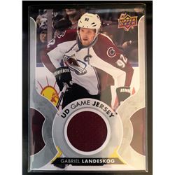 2017-18 Upper Deck Game Jersey Gabriel Landeskog Card #GJ-GL