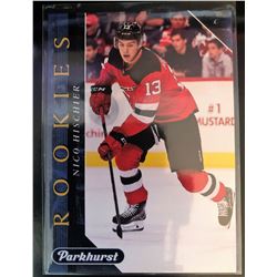 2017-18 O-Pee-Chee Rookies Blue Nico Hischier Card #PR-6
