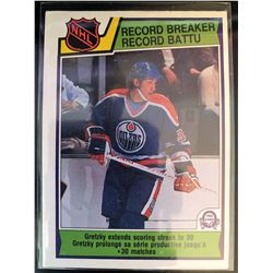 1983-84 O-Pee-Chee Wayne Gretzky Record Breaker Card #212