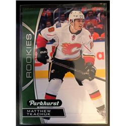 2016-16 Parkhurst Rookies Matthew Tkachuk Card #PR-2 Upper Deck