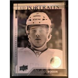 2017-18 Upper Deck Rookie Portraits Brock Boeser Card #P-58