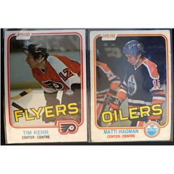 1981-82 O-Pee-Chee Rookie X 2 Matti Hagman #113 and Tim Kerr #251