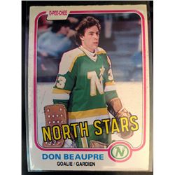 1981-82 O-Pee-Chee Rookie Card Don Beaupre Card #159