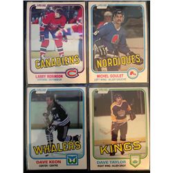 1981-82 O-Pee-Chee X 4 Michel Goulet #275,Larry Robinson #179,