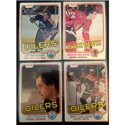 1981-82 O-Pee-Chee X 4 Doug Wilson #66, Curt Brackenbury #109,