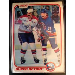 1981-82 O-Pee-Chee Bryan Trottier Card #210 Super Action