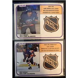 1981-82 O-Pee-Chee X 2 Mike Bossy #388 Game Winning Goals Leader