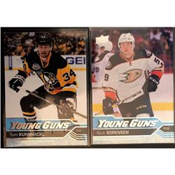 2016-17 Upper Deck Young Guns Tom Kuhnhackl #223 and Nick
