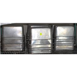 LOT OF 7 STACKS OF STAINLESS STEEL INSERTS